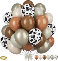 Amazon.com: Western Cowboy Party Balloons,12 Inchs Black White Blush Brown Gold Balloons, Party Balloons for Birthday Baby Shower Engagements Weddings Anniversary Party Decorations : Toys & Games