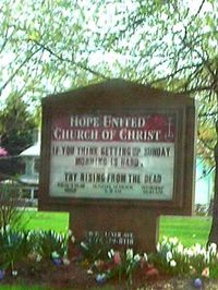 funny church quotes and sayings | Church Sign Quote Focuses On Easter