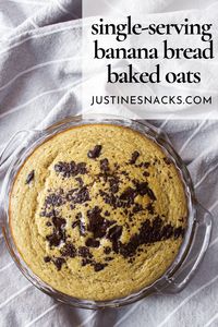 Banana Bread Baked Oats