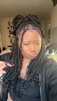 Mini twists , Kinky marley twists , protective style , mini twists , black girl