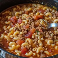 Easy, Hearty, And Delicious Beef Macaroni Soup