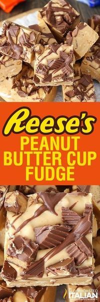 Reese's Peanut Butter Fudge is luscious and creamy, made with chunks of peanuts throughout the fudge to give it the perfect crunch. This Reese's Peanut Butter Fudge is a simple recipe with just 4-ingredients! It comes together in just 10 minutes.