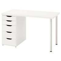 LAGKAPTEN / ALEX Desk - white - IKEA