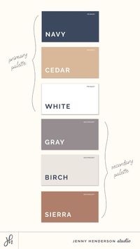 Grounded and earthy brand color palette template business_card_design_minimalist #logopose #logogoals.