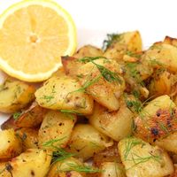 Greek Style Lemon Roasted Potatoes