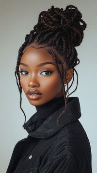 💫 Transform your style with create effortless volume with this sleek Updo Ideas braids hairstyles updo black women. Professional tips and tricks revealed for fabulous outcome! Perfect for all hair types. Minimal maintenance required with Essential hair products. Suitable for casual looks and includes expert healthy hair maintenance tips! #UpdoIdeasbraidshairstylesupdoblackwomen #Hairfabulousoutcome #sleekHair #HairGoals #HairInspo