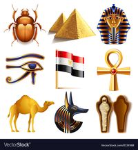 Egypt icons set Royalty Free Vector Image - VectorStock