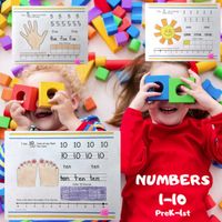 This numbers book is perfect for your early learners, preschoolers, and homeschoolers to explore their numbers from 1-10. Students will write the numeral form, word form, color in blocks (ten frame) and find the number on a number line. The finished book will be treasured forever! You might like my...