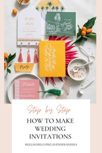 Learn to design wedding invitations, a step by step guide