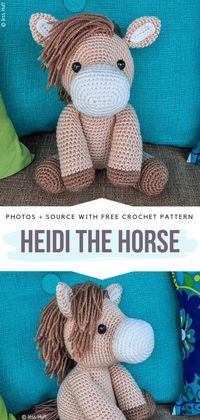 Heidi the Horse Free Crochet Pattern    #amigurumi