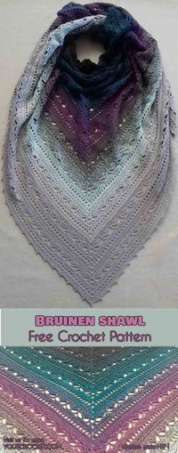 Bruinen Shawl [Free Crochet Pattern] | Your Crochet #freecrochetpatterns #crochetshawl #773Blackcurrantsqueezeme #bruinenshawl