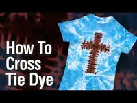 How to Cross Tie Dye Shirt. @Hannah Mestel Mestel Rottschafer put this into the idea vault for VBS?