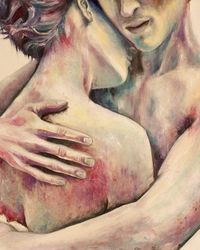 Saatchi Art is pleased to offer the Art Print, "Painted love (SOLD)," by Tatyana Ilieva. Art prints are available from $40 USD. Archival inks on Fine Art Paper, Canvas. Size is 10 H x 8 W in.