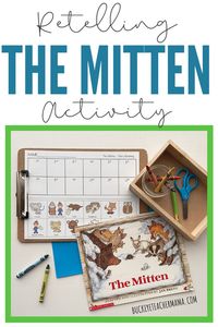 This adorable retelling activity for the story "The Mitten" is great to practice reading comprehension. This makes a great literacy station activity or an assessment. Teachers will love using… More