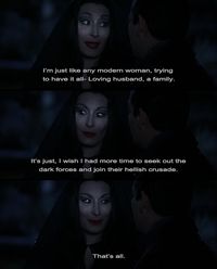 Gotta love Morticia Addams!