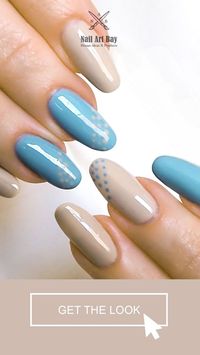 Minimalist Nail Art with duo of colours for those who prefer simplicity.