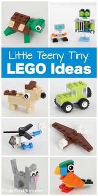 Teeny Tiny Mini LEGO Projects to Build - Frugal Fun For Boys and Girls