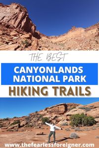 Looking for the best places to hike in Utah? Canyonlands National Park in Utah is full of great hiking trails. It's one of the best places to hike near Moab. Discover the best hikes in Canyonlands National Park. Spend one day in the Island in the Sky district with these Island in the Sky hikes. #CanyonlandsNationalPark #CanyonlandsNP #CanyonlandsHikes #CanyonlandsTrails #MoabHikes #MoabHiking #IslandInTheSky #IslandInTheSkyHikes #UtahHiking #UtahHikes #UtahTrails #SouthwestHIking #USTrails