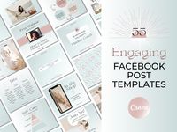 These Facebook Post Templates are perfect for Influencer Marketing! Our Facebook Templates are easy to customize and are great for Influencers to market their brands with ease. Our modern boho Canva Templates are easily editable in Canva and can be used for Influencers, Content Creators, Bloggers, Coaches, Entrepreneurs, and more! Our PROFIT BOOSTING Facebook Posts are perfect for giving you beautiful and cohesive Facebook Page that will not only increase your ENGAGEMENT but will also grow your