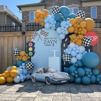 RETRO ''two Fast'' Inspired Balloon Garland Kit Kids Birthday Party Decorations, Race Car Themed Birthday, 2nd Birthday, Checkered Balloon - Etsy