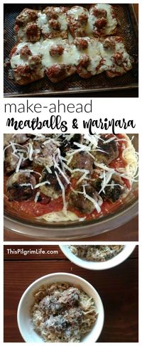 Make-Ahead Meatballs & Marinara - This Pilgrim Life