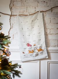 Every day in December will feel a little more special as you get to count down the days with this linen calendar. Fill the little pockets with decorations or little gifts for the family, or personalise it with our monogrmaming or hand stamping service for a personal touch.