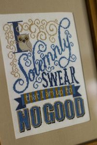 "I Solemnly Swear" Cross Stitch - NEEDLEWORK