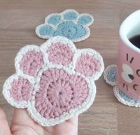 Crochet Paw Square - Handmade Learning Here