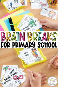 These brain breaks for primary school are perfect for those times in your classroom when your students need to get their wiggles out or give their brains a rest! With these brain break ideas, you can even provide some student choice for different fun brain break activities.