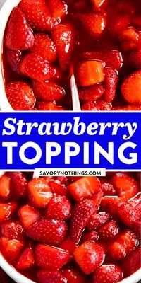 This fresh Strawberry Sauce is quick and easy to make and tastes delicious as a topping for cheesecake or biscuits; or as a sauce with ice cream or whipped cream. | #strawberries #strawberryrecipes #strawberryseason #strawberryrecipe #dessertideas #dessertrecipes #summerrecipes #summerfood #summer #easyrecipes