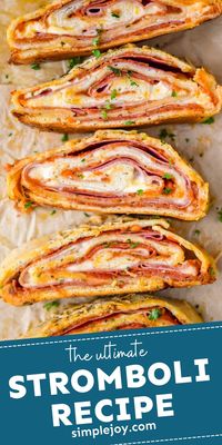 This Stromboli recipe will blow your mind. Imagine the best pizza rolled up into bite sized pieces. It is absolutely delicious and makes for such a fun dinner.