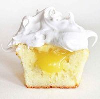 Vanilla Cupcakes with Lemon Filling and Meringue Frosting | 27 Gorgeous Lemon Desserts To Soothe Your Winter Blues