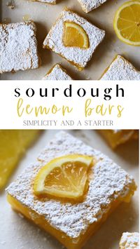 Easy Sourdough Lemon Bars (Discard Recipe) - Simplicity and a Starter