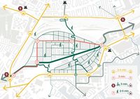 cobe jernbanebyen transportation network