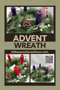 This beautifully crafted Catholic Advent Wreath serves as both a meaningful religious symbol and a stunning holiday decoration. Created with premium artificial evergreen, pinecones and winter accents   this wreath is perfect for family meals and gatherings. For this and other Advent Wreath ideas check AllSeasonsHouseDecor.com - Christmas candle holders ready to buy.