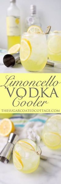 Limoncello Vodka Cooler #cocktails