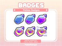 ☽Welcome!☾ ✩Instant download for these badges available immediately upon purchase. This product is digital only, no physical product is involved. ✩In this download you will receive a ZIP package of all badges in this listing in the sizes for Badges: 72x72, 36x36, 18x18. ✩The badges can be used for Twitch, Discord, YouTube, etc. ✩Extra Information✩ - Please understand that all purchases are final. I do not accept returns or exchanges as this is a digital download. - Strictly no re-selling or merc