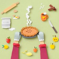 Apple Pie | Paper art on Behance