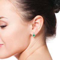 Emerald Earrings: Buy Natural Emerald Earrings at Angara