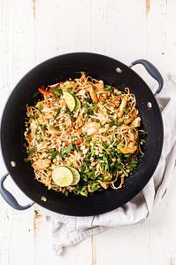 Healthy Chicken Pad Thai Recipe | What Molly Made