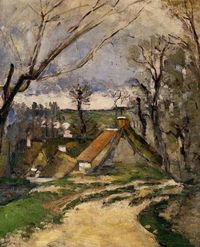 Cottages of Auvers. 1872-1873. Paul Cezanne