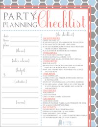 Partying on a Budget and a Party Planning Checklist