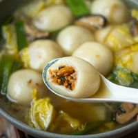 The Best Vegan Savory Rice Balls (Tang Yuan) You Need - WoonHeng