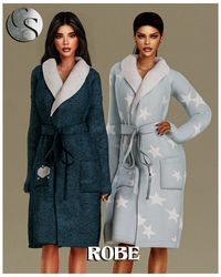 This sims 4 sleepwear cute collection includes - 2 Pajama sets + Robe + bonus Stanley Cup Early Access - free after 15/01/2025