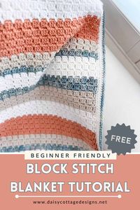 Unleash your inner crochet master with our easy-to-follow Block Stitch Blanket Tutorial! This free crochet pattern will have you creating your own cozy masterpiece in no time, perfect for gifting or enjoying in your own home. Get ready to dive into the wonderful world of block stitch crochet – it's time to craft your dream blanket!