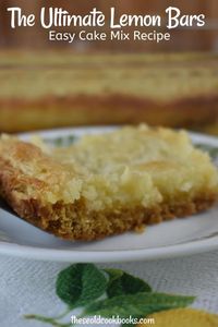 There’s only six ingredients between you and a pan of Lemon Cake Mix Gooey Bars.  This rich butter cake is simple to make using a boxed cake mix base, yet the outcome is something worthy of a Grand Prize.