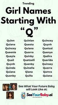 Searching for a unique and stylish middle name for your little one? Discover 30+ trendy & timeless baby girl middle names starting with 'Q'! Find the perfect fit for your precious baby girl, from classic to whimsical! 💕