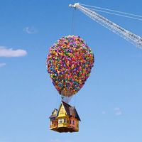 Airbnb creates rentals from films including Up house suspended from crane