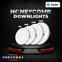 Factor ke Honeycomb LED lights karenge aapka ghar aur office roshan bhi aur khubsurat bhi. Buy Now at www.factorled.pk or 📞 +92 330 2525290 | +92 322 8256205 #FactorLEDpk #LEDlights #LEDbulbs #OutdoorLighting #IndoorLighting #HomeLighting #FactoryLighting #WarehouseLighting