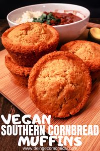 The Best Vegan Southern Cornbread Muffins - Ecomomical